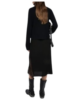 zadig & voltaire falda mujer jayla soft - wwsk01637 011