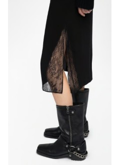 zadig & voltaire falda mujer jayla soft - wwsk01637 011