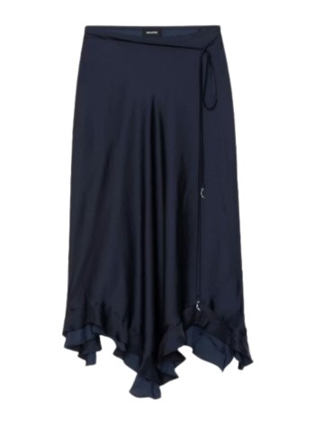 zadig & voltaire falda mujer jeto satin - wwsk01629 404