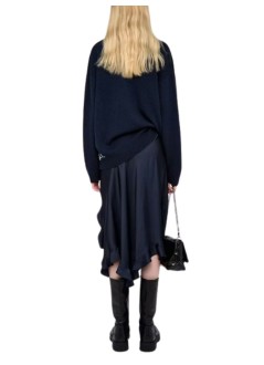 zadig & voltaire skirt womanjeto satin - wwsk01629 404