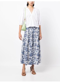 staud top mujer new dill top - 903220 wht