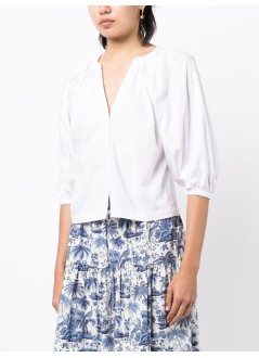staud top mujer new dill top - 903220 wht