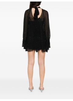 staud vestido mujer roux dress - r26r2201ef blk