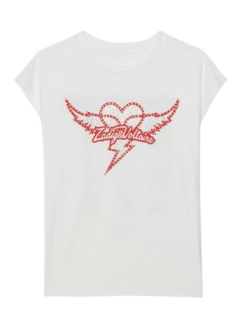 zadig & voltaire top mujer cloe hc heart wings strass - jwtt01280 103