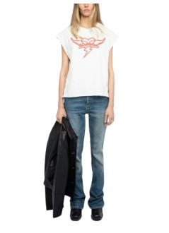 zadig & voltaire top womancloe hc heart wings strass - jwtt01280 103