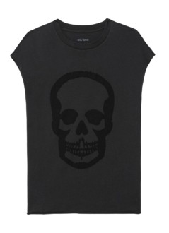 zadig & voltaire top womancloe hc skull holes - jwtt01290 021