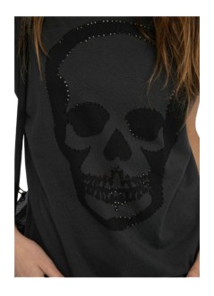 zadig & voltaire top womancloe hc skull holes - jwtt01290 021