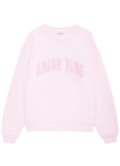 anine bing sweater womanspencer sweatshirt anine bing - a0812034pki1 pink