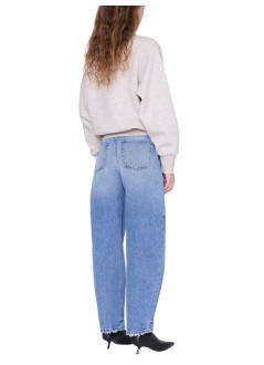 anine bing sweater womanharry shrunken sweatshirt la - a0811677bgi15 oatmel