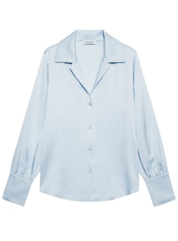 anine bing camiseria mujer bethany shirt - a0711597lh28 pale blue