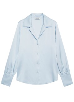 anine bing shirt womanbethany shirt - a0711597lh28 pale blue