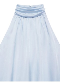 anine bing t-shirt womanmarie top - a0712068lh28 pale blue