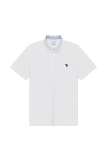 ps shirt manmens ss casual fit shirt zeb badge - m2r524tpzebra01 white