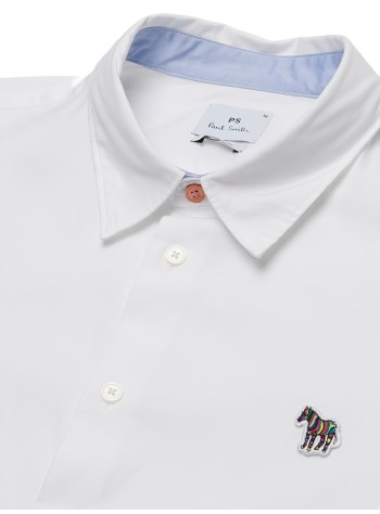 ps shirt manmens ss casual fit shirt zeb badge - m2r524tpzebra01 white 2