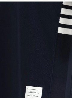thom browne polo hombre short sleeve rib cuff polo w/ engineered 4 bar stripe in cl - mjp110p00050 415