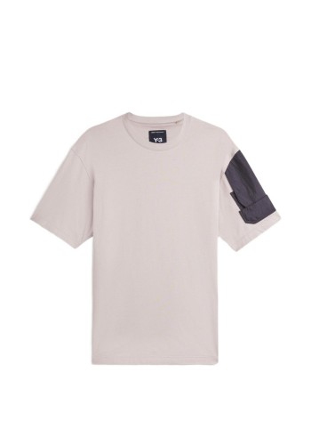y3 camiseta hombre ut ss tee - hz9516 lbrown