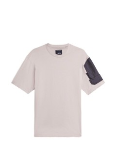 y3 camiseta hombre ut ss tee - hz9516 lbrown