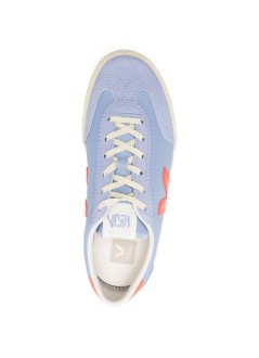 veja sneaker womanvolley - vo2021432 olympe orange fluo calcaire