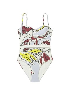 tory burch bañador mujer printed swimsuit - 181806510 510