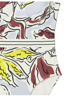 tory burch bañador mujer printed swimsuit - 181806510 510