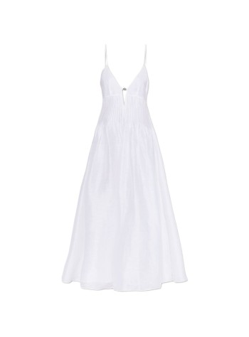tory burch dress womanwaisted linen dress - 181157100 100