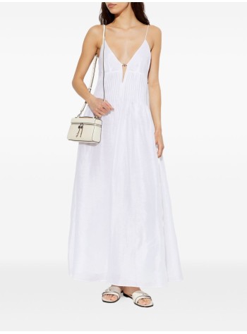 tory burch dress womanwaisted linen dress - 181157100 100 2