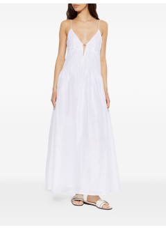 tory burch vestido mujer waisted linen dress - 181157100 100
