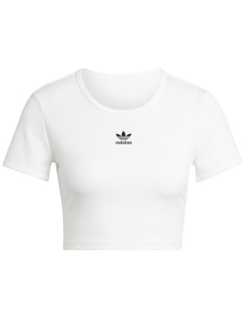 adidas originals top womaness rib tee - jc9026 white
