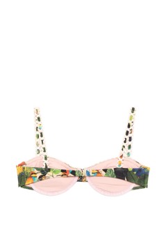farm rio bikini sujetador mujer bird leaves underwire bikini top - 344734 26015
