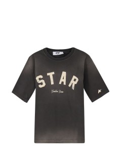 golden goose camiseta hombre star/ unisex relaxed fit t-shirt/ cotton jersey/ sunfaded w - gup01873p002419 60666