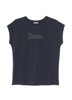 herno top womant-shirt con strass - jg000304d52126 9200