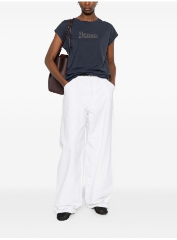 herno top womant-shirt con strass - jg000304d52126 9200 2
