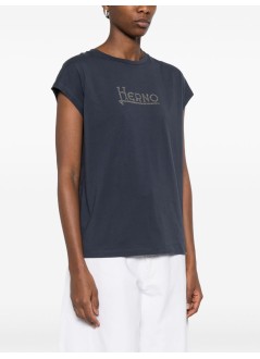 herno top womant-shirt con strass - jg000304d52126 9200
