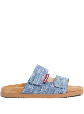 dsquared sandal manflat sandals - fsm008710108752 3098