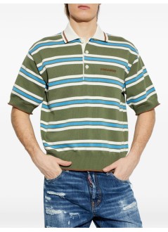 dsquared punto hombre striped knit polo - s74ha1594d13195 961