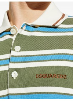 dsquared punto hombre striped knit polo - s74ha1594d13195 961