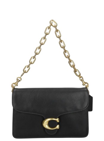 coach crossbody womansoft grain leather chain tabby shoulder bag with chain - cy919 b4 black 2