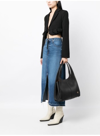 coach handbag mujer polished pebble leather lana shoulder bag - cm544 b4 dark stone 2