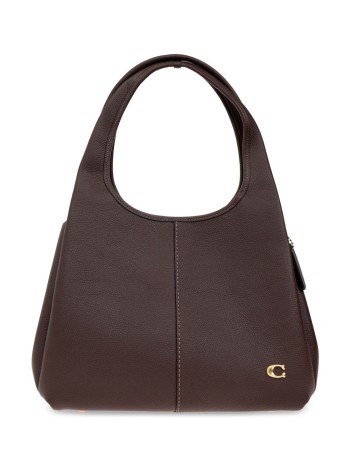 coach handbag mujer polished pebble leather lana shoulder bag - cm544 b4 maple