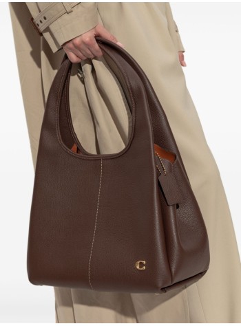 coach handbag mujer polished pebble leather lana shoulder bag - cm544 b4 maple 2
