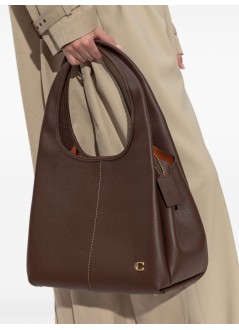 coach handbag mujer polished pebble leather lana shoulder bag - cm544 b4 maple