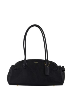 coach handbag mujer glazed leather empire carryall 34 - ccm57 b4 black