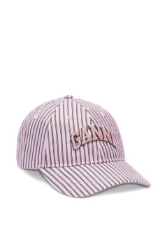 ganni gorras mujer printed nylon cap - b3020038 05c