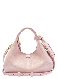 ganni handbag mujer hobo mini grained - b2070028 868