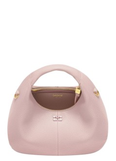 ganni handbag mujer hobo mini grained - b2070028 868