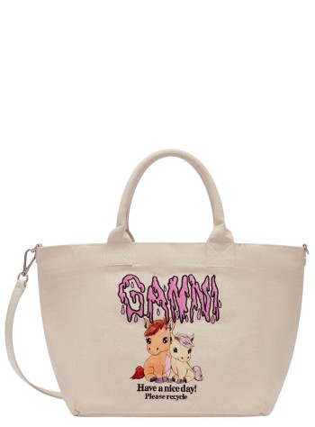 ganni crossbody womansmall easy shopper pony printed - b2110039 135