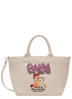 ganni crossbody womansmall easy shopper pony printed - b2110039 135