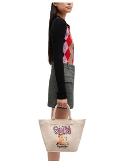 ganni crossbody womansmall easy shopper pony printed - b2110039 135