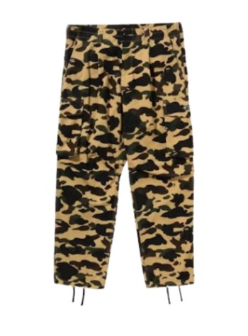 bape pant  man1st camo regular fit 6 pocket pants m - 1l80152008 yellow