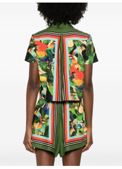farm rio camiseria mujer bird leaves shirt - 344737 26015
